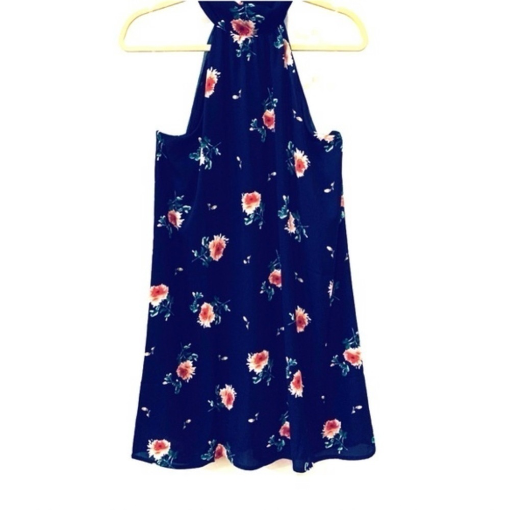 Lush Women’s Floral Mini Halter Dress Size S